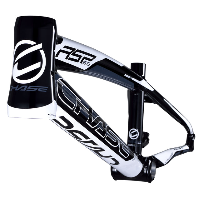 Chase RSP5.0 Alloy BMX Race Frame-Black/White - 3