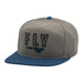 Fly Racing Skyline Snapback Hat-Light Grey/Blue - 1