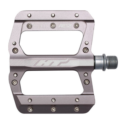 HT AE12 Platform BMX Pedals-Gray