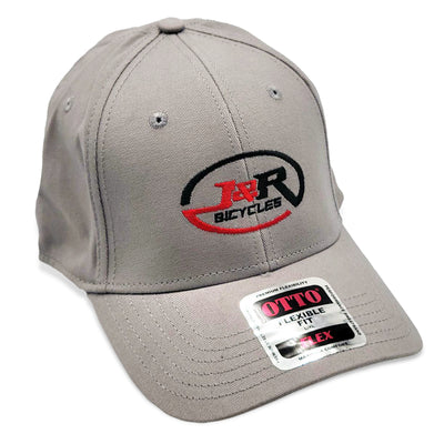 J&R Bicycles Logo Otto Flex Hat-Gray