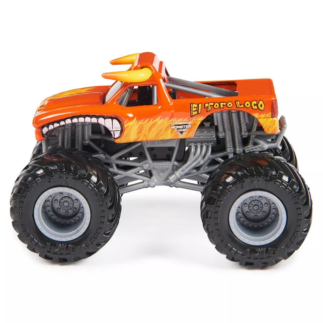 Monster Jam Die-Cast 1:64 Scale Monster Truck-2-Pack-El Toro Loco vs Grave Digger - 3