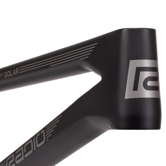 Radio Solar Carbon BMX Race Frame-Matte Black/Grey - 6