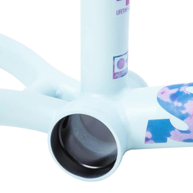 Sunday Nightshift BMX Freestyle Frame-Matte Sky Blue with Tie Dye Sticker - 4