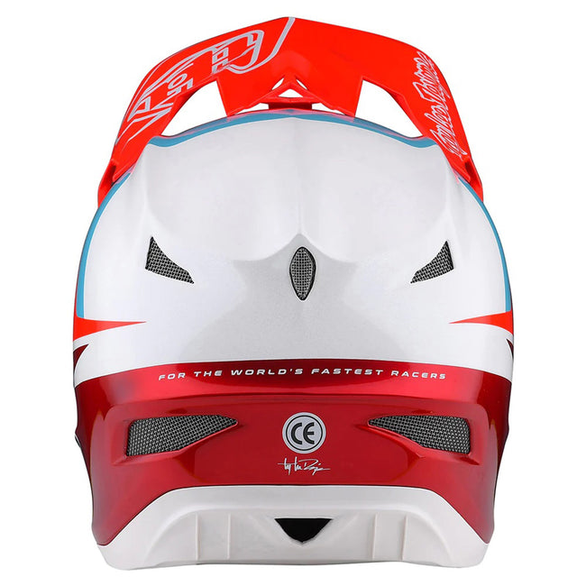 Troy Lee Designs D3 Fiberlite BMX Race Helmet-Slant Red - 4