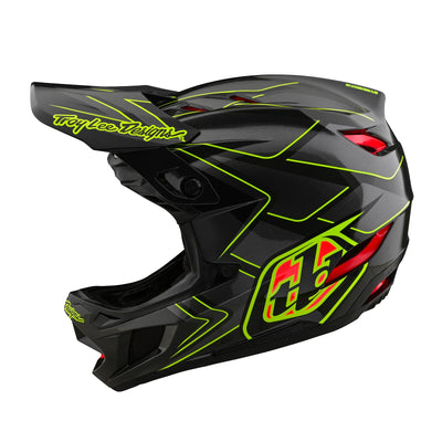 Troy Lee Designs D4 Composite Limited Edition BMX Race Helmet-Ghostwing Gray