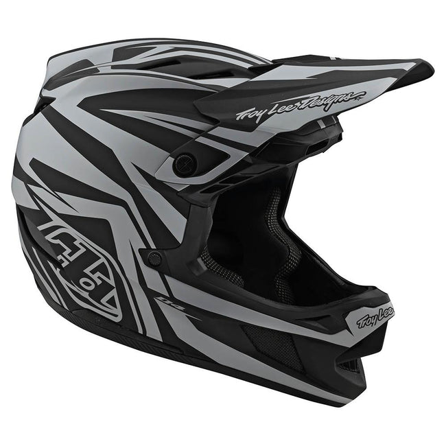 Troy Lee Designs D4 Composite MIPS BMX Race Helmet-Slash Black/Silver - 4