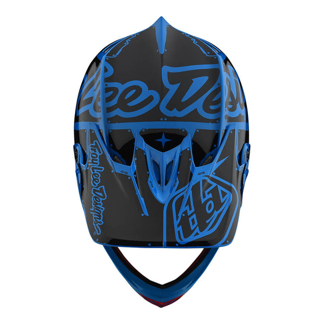 Troy Lee D3 Fiberlite Helmet-Factory-Blue - 2