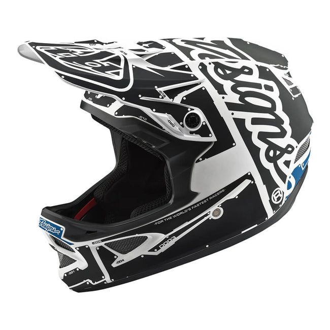 Troy Lee D3 Fiberlite Helmet-Factory-White/Gray - 4