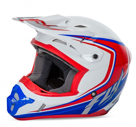 Fly Racing 2016 Kinetic Fullspeed Helmet-White/Red/Blue-X-Small - 1