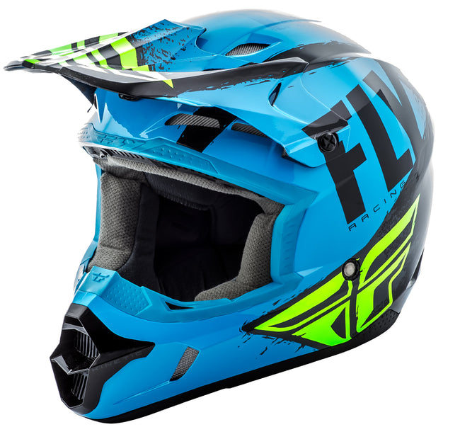 Fly Racing 2018 Kinetic Burnish Helmet-Blue/Black/Hi-vis - 1