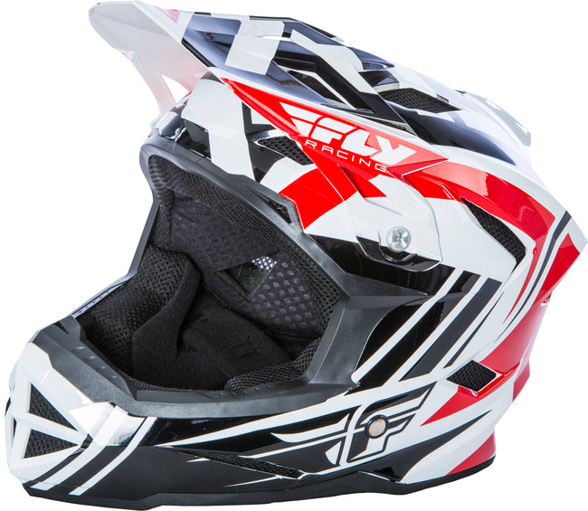 Fly 2018 Default Helmet-Black/White/Red - 1