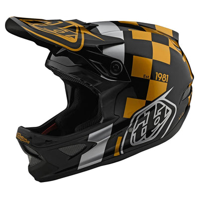 Troy Lee Designs D3 Fiberlite BMX Race Helmet-Raceshop Black/Gold