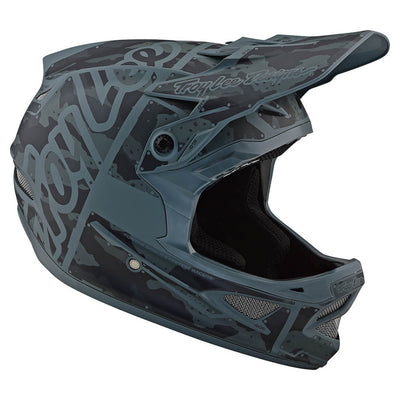 Troy Lee Designs D3 Fiberlite Factory Camo Helmet-Green