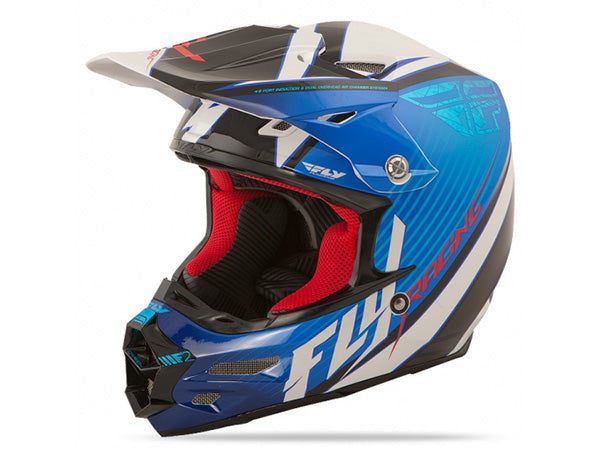 Fly Racing F2 Carbon Fastback Helmet-Black/Blue/White - 1