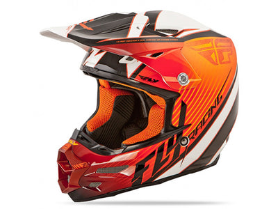 Fly Racing F2 Carbon Fastback Helmet-Orange/Black/White