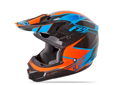 Fly Racing Kinetic Impulse Helmet-Blue/Black/Orange