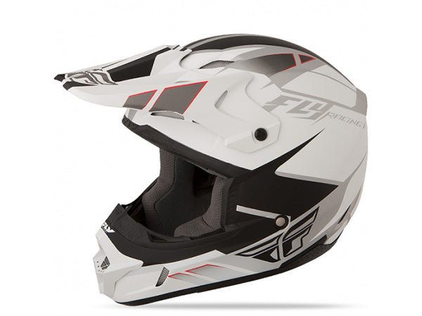 Fly Racing Kinetic Impulse Helmet-Matte White/Black - 1