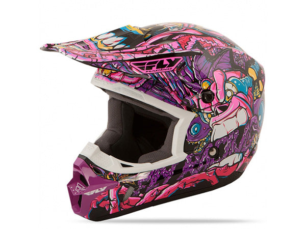 Fly Racing Kinetic Jungle Helmet-Purple/Pink - 1