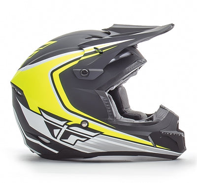 Fly Racing 2016 Kinetic Fullspeed Helmet-Matte Black/Hi-Vis