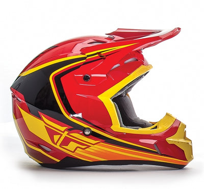 Fly Racing 2016 Kinetic Fullspeed Helmet-Red/Black/Yellow