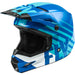 Fly Racing Kinetic Thrive BMX Race Helmet-Blue/White - 1