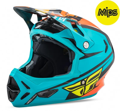 Fly Werx MIPS Rival Helmet-Teal/Orange/Black