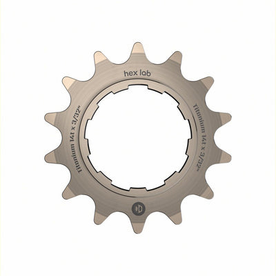 Box Hex Lab 3/32" Titanium Cog