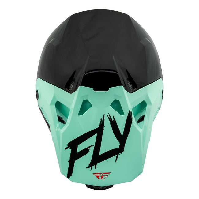 Fly Racing Formula CP S.E. Rave BMX Race Helmet-Black/Mint/Red - 3