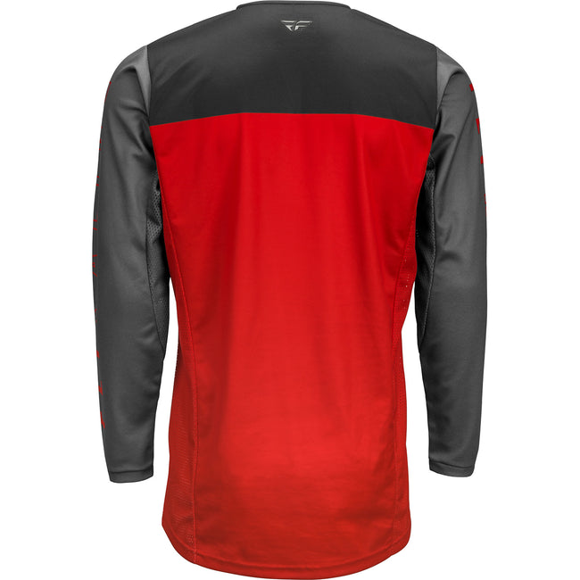 Fly Racing K121 BMX Race Jersey-Red/Grey/Black - 2