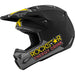 Fly Racing Kinetic Rockstar BMX Race Helmet-Matte Grey/Black/Yellow - 2