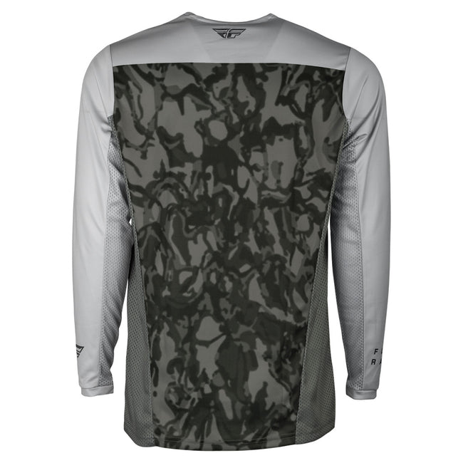 Fly Racing Radium BMX Race Jersey-Dark Grey Camo/Grey - 2