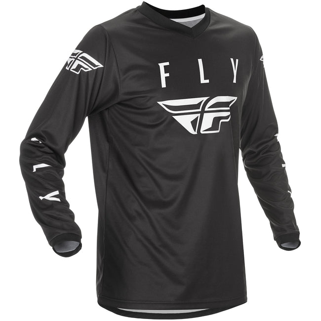 Fly Racing Universal BMX Race Jersey-Black/White - 1