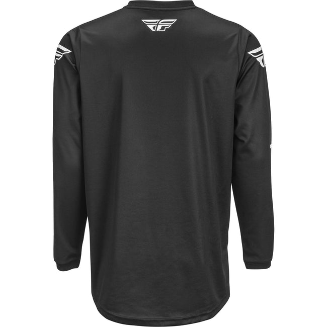 Fly Racing Universal BMX Race Jersey-Black/White - 2