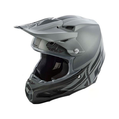 Fly Racing Carbon Mips Shield Helmet-Black/Grey-Adult X-Large