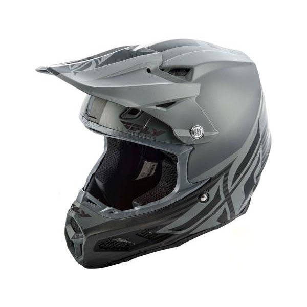 Fly Racing Carbon Mips Shield Helmet-Black/Grey-Adult X-Large - 1