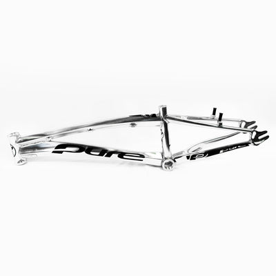 Pure V5 Alloy BMX Race Frame-Polished/Black