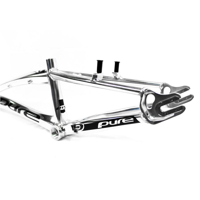 Pure V5 Alloy BMX Race Frame-Polished/Black - 3