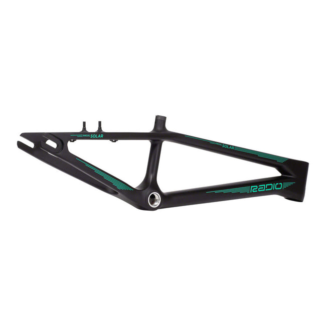 Radio Solar Carbon BMX Race Frame-Black/Teal - 8