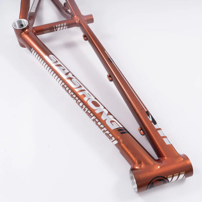 Stay Strong For Life V4 Alloy BMX Race Frame-Copper - 3