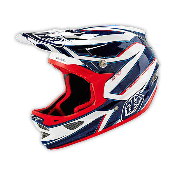 Troy Lee D3 Composite Helmet-Reflex White - 1