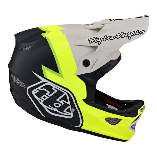 Troy Lee Designs D3 Fiberlite BMX Race Helmet-Volt Flo Yellow - 6