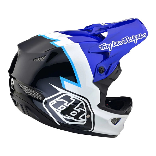 Troy Lee Designs D3 Fiberlite BMX Race Helmet-Volt Blue - 5