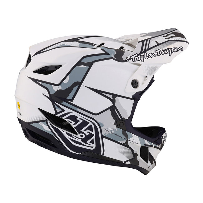 Troy Lee Designs D4 Composite BMX Race Helmet-Matrix Camo White - 5