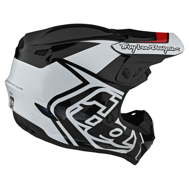 Troy Lee Designs GP Overload BMX Race Helmet-Black/White - 6