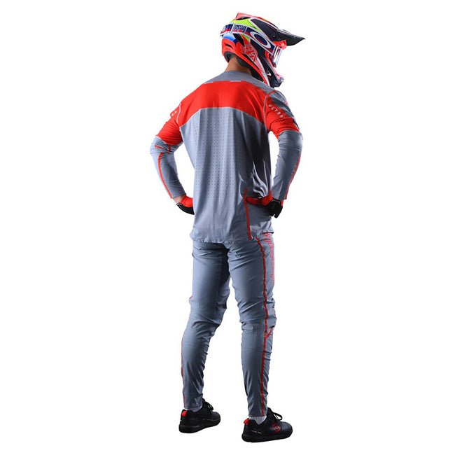 Troy Lee Designs Sprint Ultra BMX Race Jersey-Lines-Gray/Rocket Pink - 4