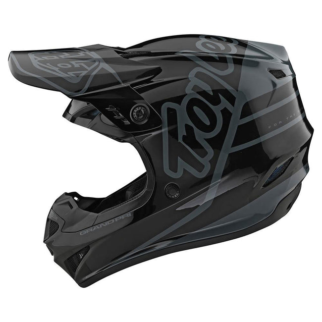 Troy Lee Designs GP Silhouette BMX Race Helmet-Black/Gray - 2