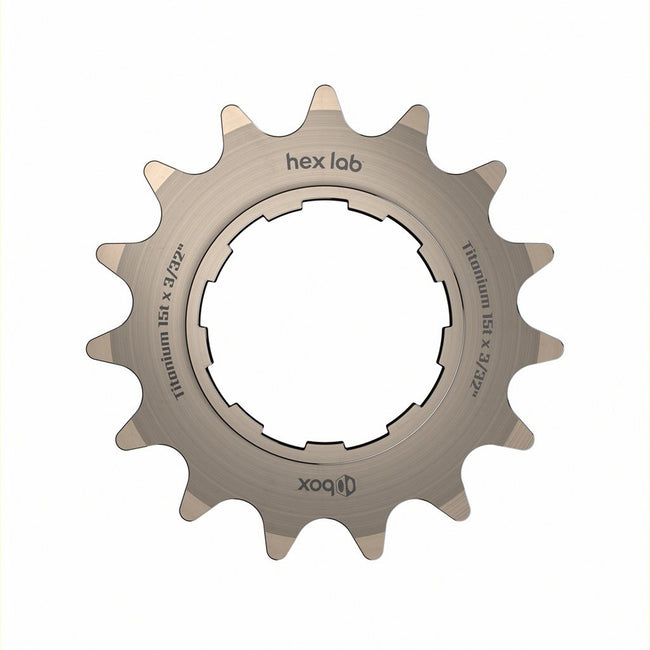 Box Hex Lab 3/32&quot; Titanium Cog - 15