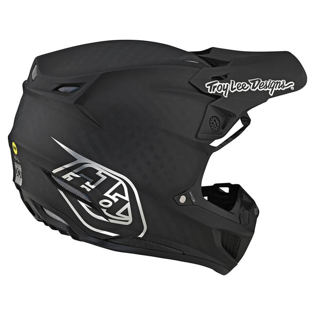 Troy Lee Designs SE5 MIPS Stealth BMX Race Helmet-Black/Chrome - 4