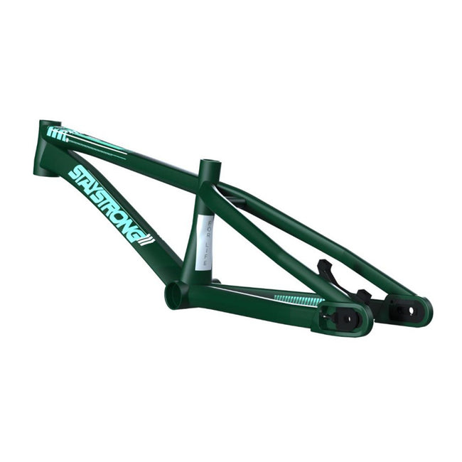 Stay Strong For Life V4 Alloy BMX Race Frame-Green - 2