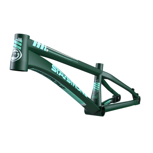 Stay Strong For Life V4 Alloy BMX Race Frame-Green - 4